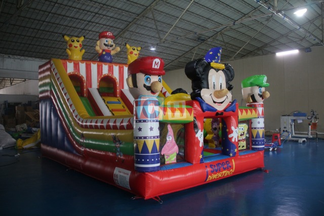 Inflatable Bounce House With Slide