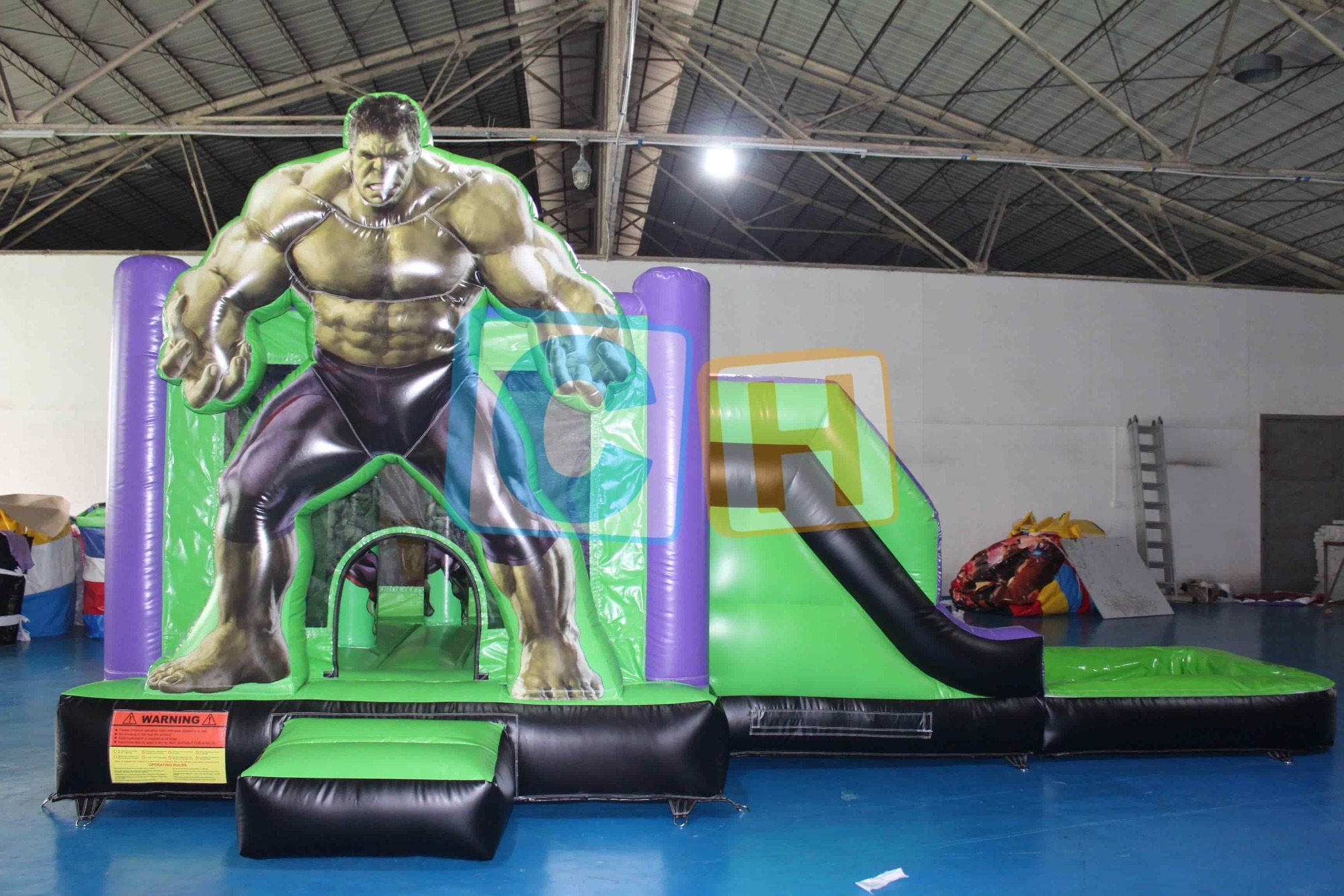 Bouncy House With Water Slide