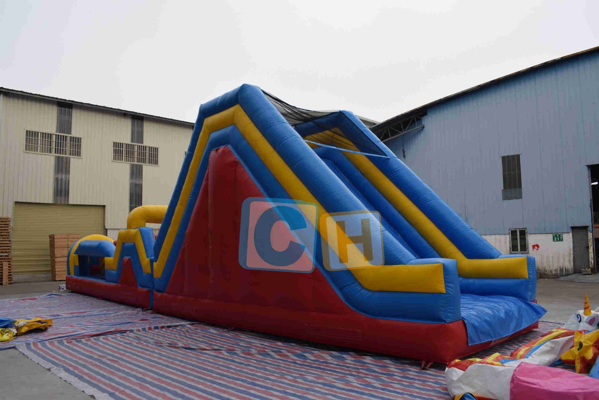 Large Opstical Course Inflatable Large Inflatable Obstacle Course