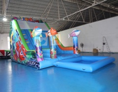 Commercial inflatable water slides