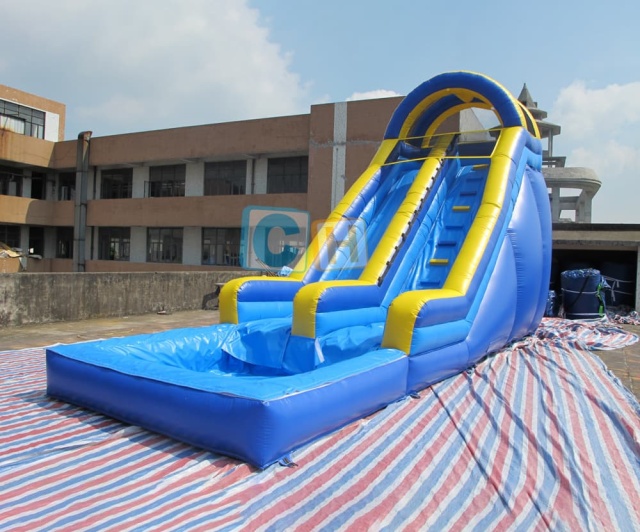 Inflatable water slides commercial