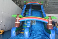 Inflatable water slide for adults
