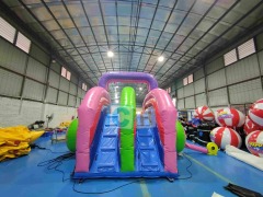 Double water slide inflatable
