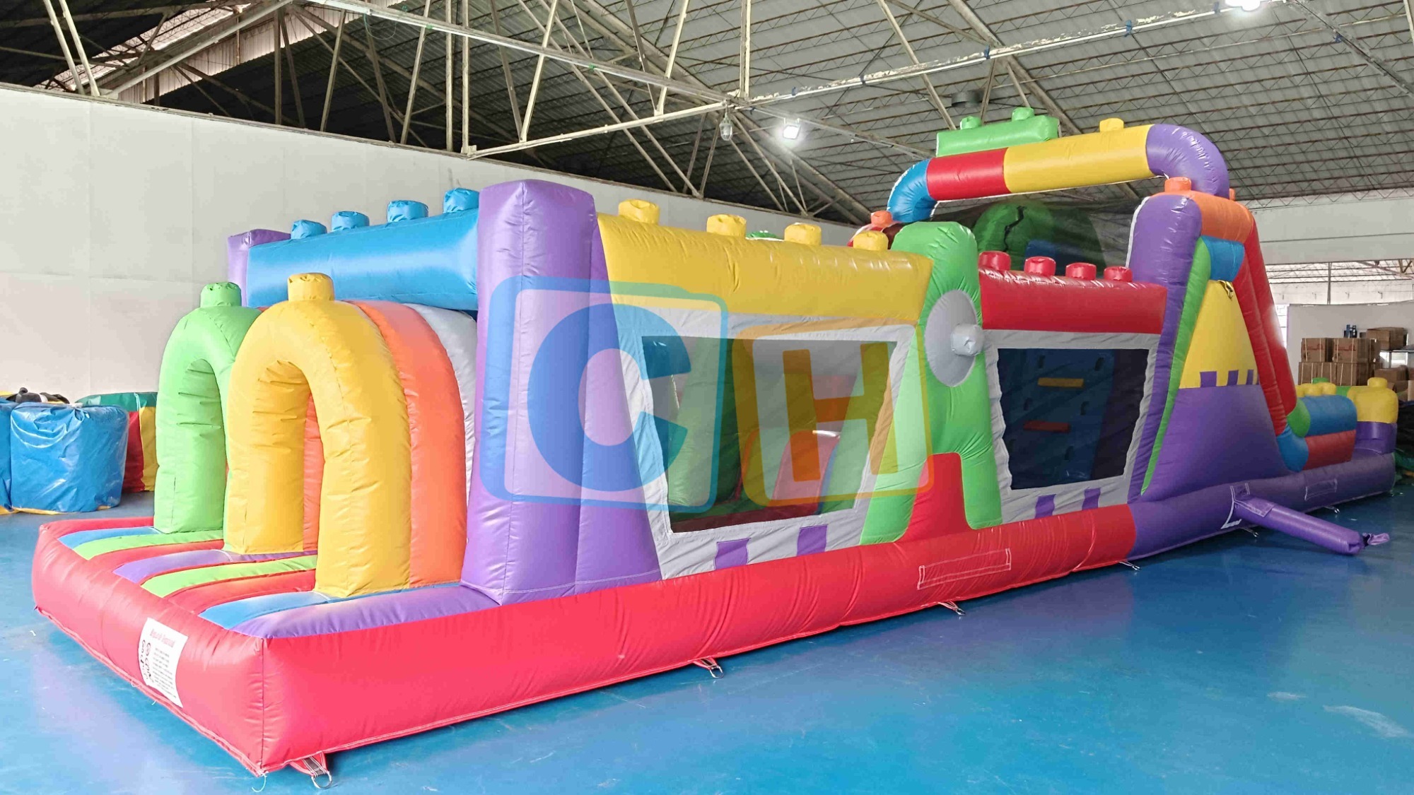 American LEGO Inflatable Obstacle Course