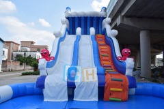 Commercial inflatable water slides for adults