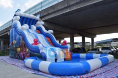 Commercial inflatable water slides for adults