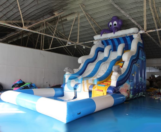 Inflatable water slide commercial