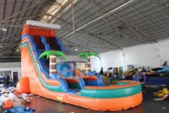 Commercial grade inflatable water slide