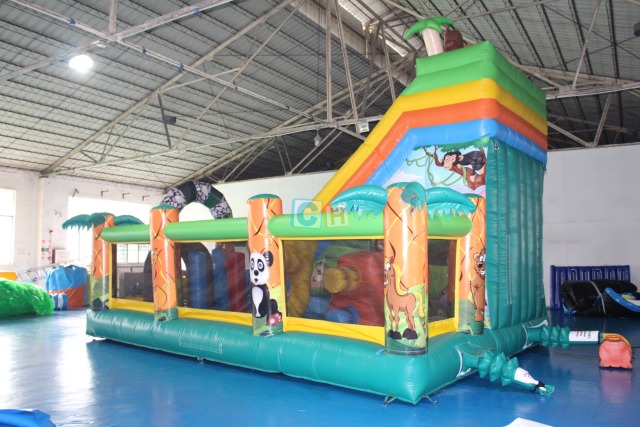 Inflatable Bouncy Castle With Slide