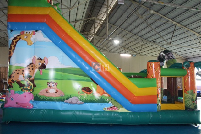 Inflatable Bouncy Castle With Slide