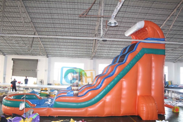 Commercial grade inflatable water slide