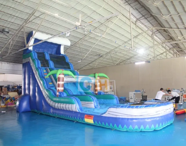 Water inflatable slides for sale