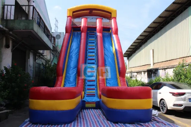 Adult inflatable water slide