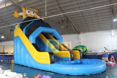 Water slide inflatable for adults
