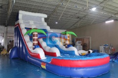 Commercial water slide inflatable
