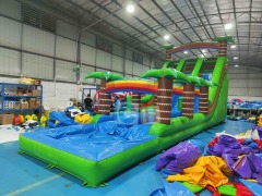 Water slide inflatable bounce house