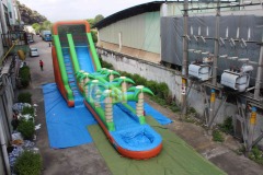Inflatable water slides