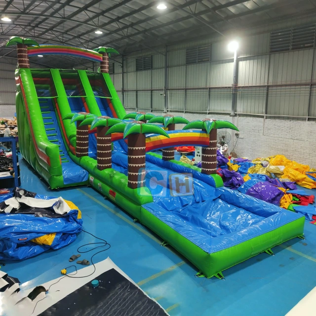 Water slide inflatable bounce house