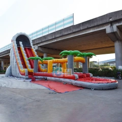 Large inflatable water slide for adults