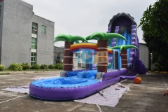 Inflatable water slide bounce house