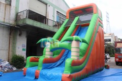 Inflatable water slides