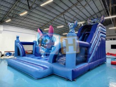 Large STICH Inflatable Bounce With Slide For Sale