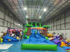Water slide inflatable bounce house