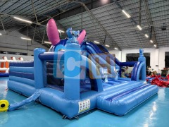Large STICH Inflatable Bounce With Slide For Sale