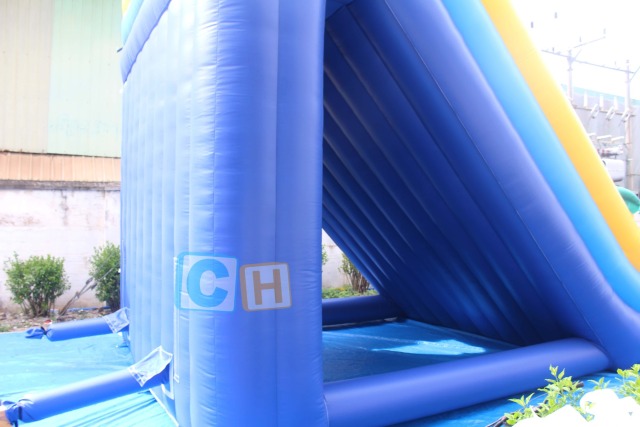 Inflatable bounce house and water slide