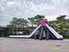 Giant inflatable water slide