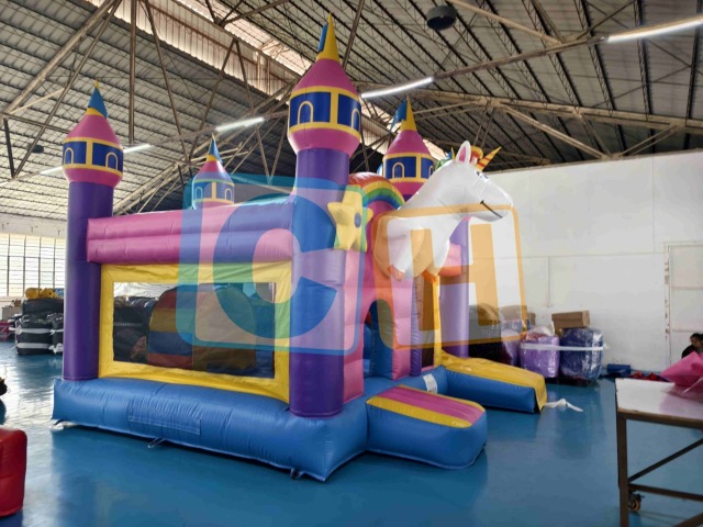 UNICORN Little Jump n Slide Inflatable Bounce House