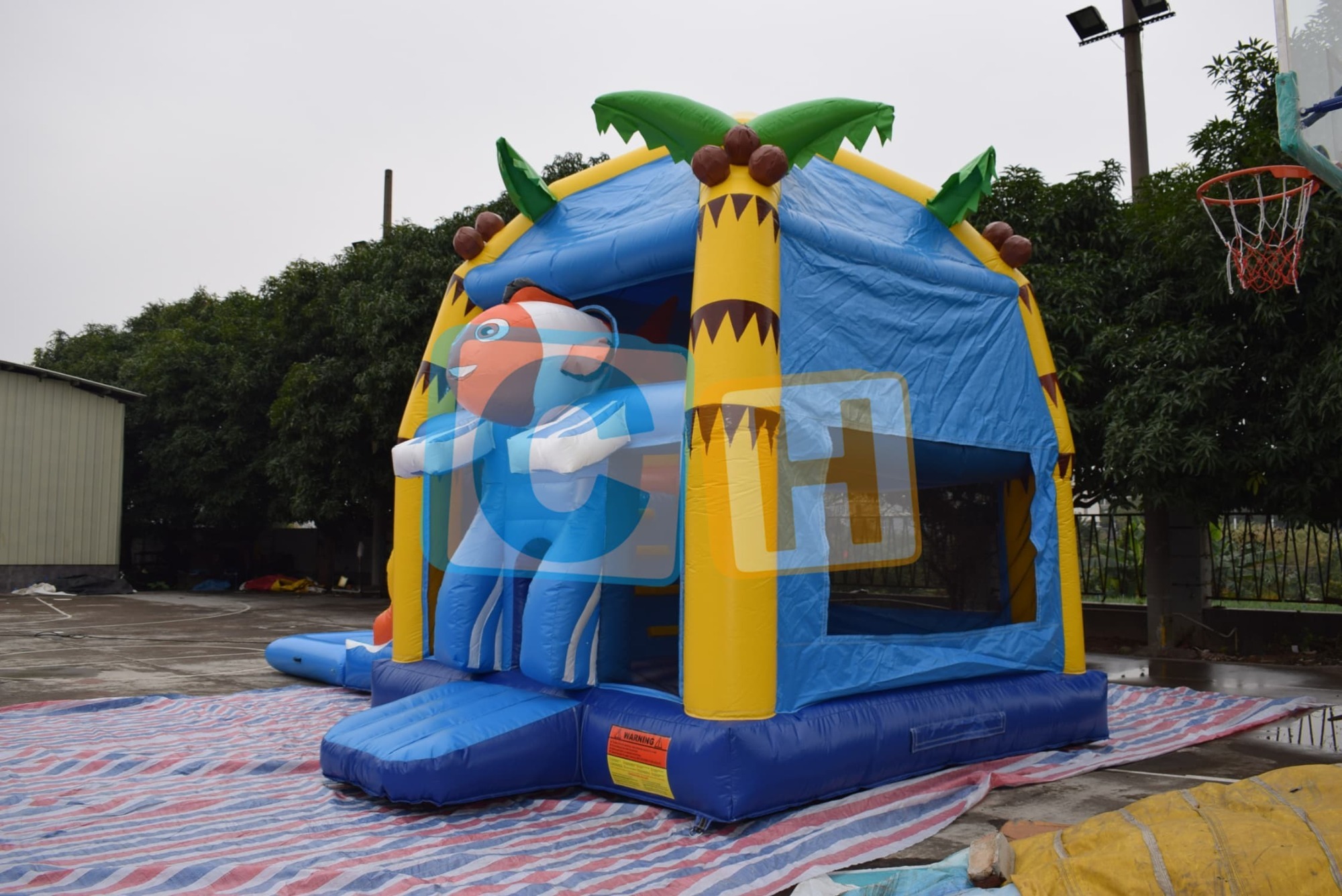 Bouncy Castle With Water Slide