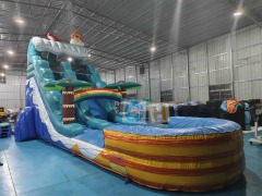Inflatable water slide for big kids