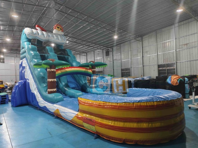 Inflatable water slide for big kids