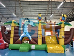 PIRATESHIP inflatable bouncer with slide