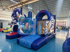Snooker Surprise Jump 'n Slide Inflatable Bounce House with Blower