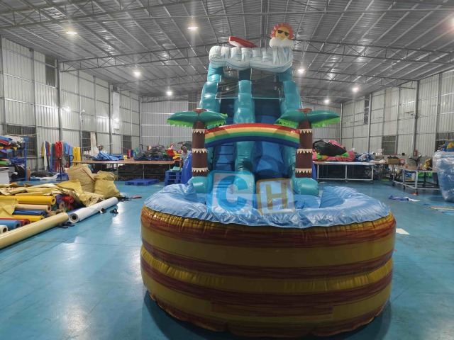Inflatable water slide for big kids