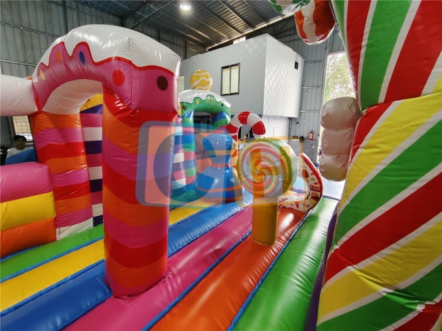 Candyland Obstacle Bounce House