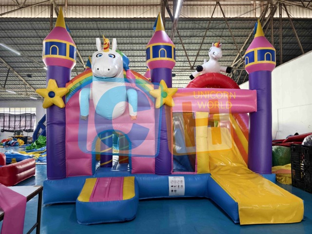 UNICORN Little Jump n Slide Inflatable Bounce House