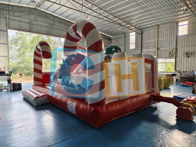 Christmas Inflatable Jump n Slide Bounce House