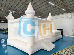 White Giant Inflatable Slide with Heavy Duty Wedding Bouncer