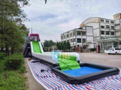 Giant inflatable water slide