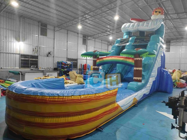 Inflatable water slide for big kids
