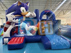 Snooker Surprise Jump 'n Slide Inflatable Bounce House with Blower