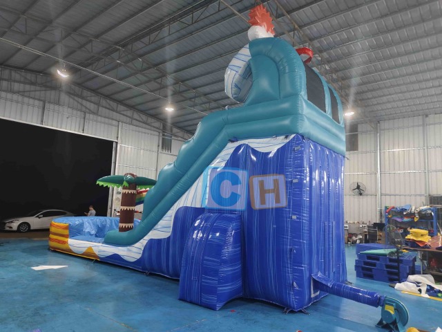 Inflatable water slide for big kids