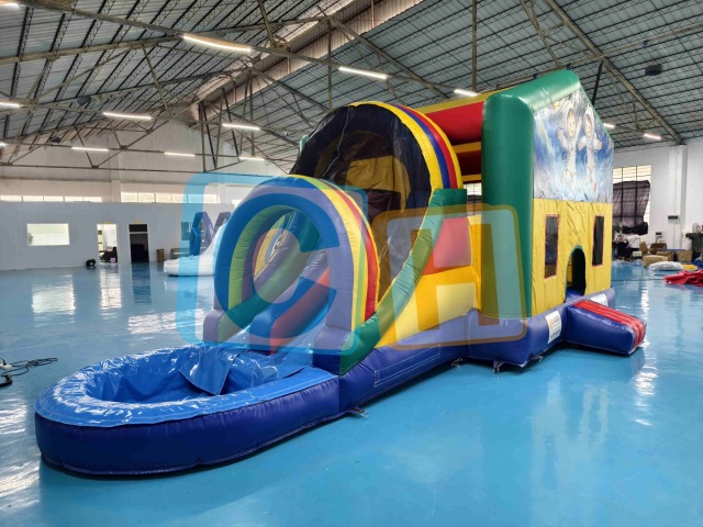 Astronaut Inflatable Jump 'n Slide Bounce House