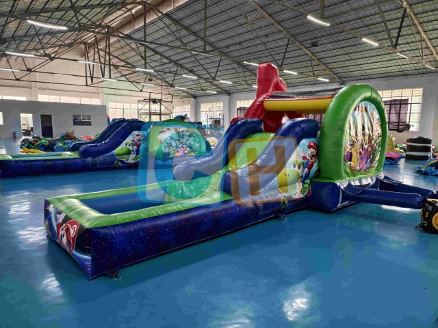 MARIO Little Pool and Slide Inflatable Bouncer