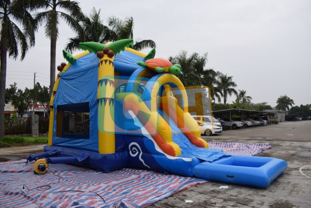 Bouncy Castle With Water Slide