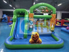 My First Waterslide Inflatable Splash and Bouncer Jungle