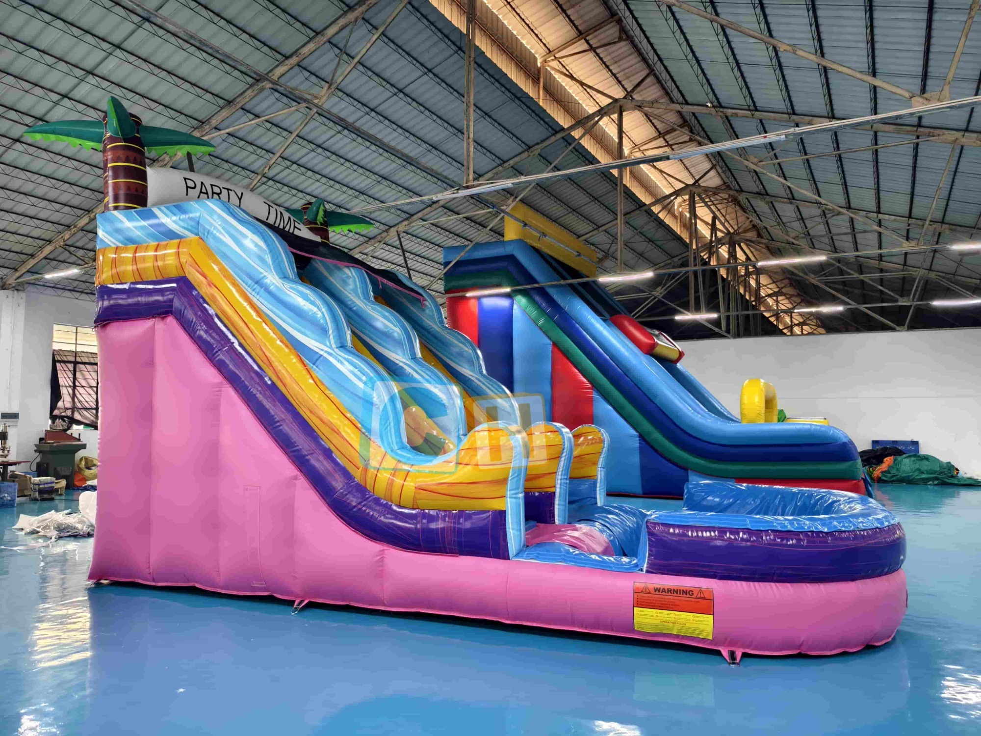 Inflatable water slide inflatable